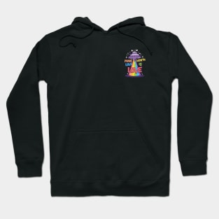 space rainbo// retro art v1 Hoodie